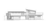 Modern House Plan - Beaver Lane 66630 - Left Exterior
