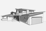 Modern House Plan - Beaver Lane 66630 - Front Exterior