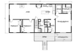 Ranch House Plan - Wellington 86812 - 1st Floor Plan
