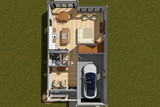 Cottage House Plan - 99054 - 1st Floor Plan Dollhouse - 