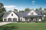 Farmhouse House Plan - Lakeside 86674 - Exterior