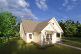Cottage House Plan - 74767 - Left Exterior