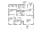 Ranch House Plan - 82604 - 1st Floor Plan