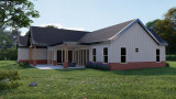 Craftsman House Plan - Walnut 66714 - Left Exterior