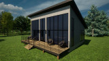 Contemporary House Plan - Texaco 14908 - Right Exterior