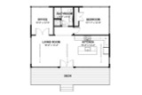 Contemporary House Plan - Texaco 14908 - 1st Floor Plan