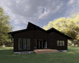 Contemporary House Plan - The Chinook 67781 - Rear Exterior