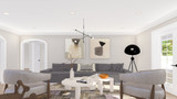 Farmhouse House Plan - Powell 49464 - Family Room