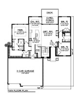 Craftsman House Plan - 47131 - 1st Floor Plan