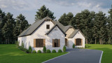 European House Plan - Saddler Cottage 92902 - Left Exterior