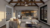 European House Plan - Saddler Cottage 92902 - Great Room