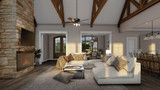 European House Plan - Saddler Cottage 92902 - Great Room