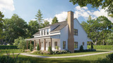 Farmhouse House Plan - Laura 3 63914 - Right Exterior