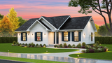 Secondary Image - Traditional House Plan - Forrest 4 49217 - Right Exterior