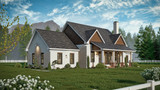 Farmhouse House Plan - Blackwell Farmhouse 11293 - Left Exterior