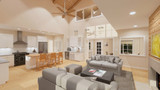 Craftsman House Plan - 91878 - Great Room