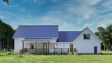Farmhouse House Plan - Debbie 3 86255 - Rear Exterior