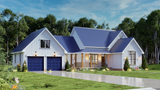 Farmhouse House Plan - Debbie 3 86255 - Left Exterior