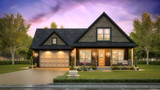 Craftsman House Plan - Carter 3 46590 - Front Exterior