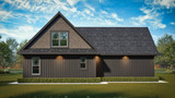 Craftsman House Plan - Carter 3 46590 - Rear Exterior
