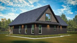Craftsman House Plan - Carter 3 46590 - Rear Exterior