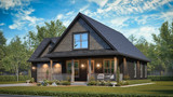 Craftsman House Plan - Carter 3 46590 - Right Exterior