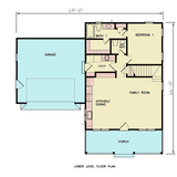 Craftsman House Plan - Carter 3 46590 - 1st Floor Plan