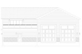 Farmhouse House Plan - Thomas Garage 45608 - Rear Exterior