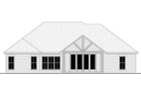 Secondary Image - Traditional House Plan - Windsor 40934 - Rear Exterior