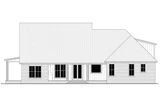 Farmhouse House Plan - Lewis 50028 - Rear Exterior