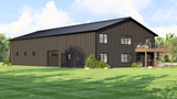 Country House Plan - 48284 - Left Exterior
