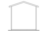 Secondary Image - Traditional House Plan - RV Garage 16455 - Rear Exterior