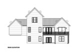 Farmhouse House Plan - Saint James 58466 - Rear Exterior