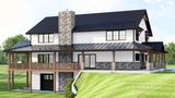 Country House Plan - 25079 - Left Exterior