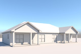 Traditional House Plan - Niko Duplex 92297 - Exterior