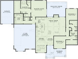 Craftsman House Plan - Huntington Cove 18826 - 1st Floor Plan