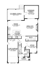 Traditional House Plan - 73929 - 1st Floor Plan