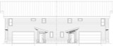 Contemporary House Plan - Eagle Thunder Duplex 33055 - Rear Exterior