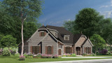 European House Plan - Blair Lane 62895 - Left Exterior