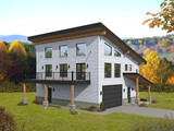 Contemporary House Plan - Eagle River 2.25 90248 - Front Exterior