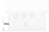 Contemporary House Plan - Eagle River 2.25 90248 - Rear Exterior