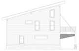 Contemporary House Plan - Eagle River 2.25 90248 - Left Exterior