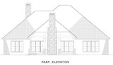 Secondary Image - Craftsman House Plan - Pioneer Trail 92552 - Rear Exterior