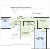 Craftsman House Plan - Abigail Place 45022 - 2nd Floor Plan