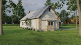 Craftsman House Plan - Crest Lodge 51214 - Left Exterior