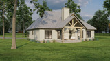 Craftsman House Plan - Crest Lodge 51214 - Right Exterior