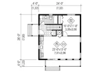 Contemporary House Plan - 35679 - 1st Floor Plan
