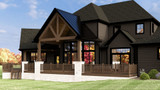 Contemporary House Plan - 11913 - Rear Exterior