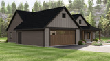 Ranch House Plan - 30023 - Left Exterior