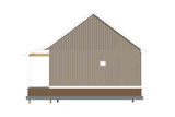 Country House Plan - Couple's Cabin 82024 - Rear Exterior